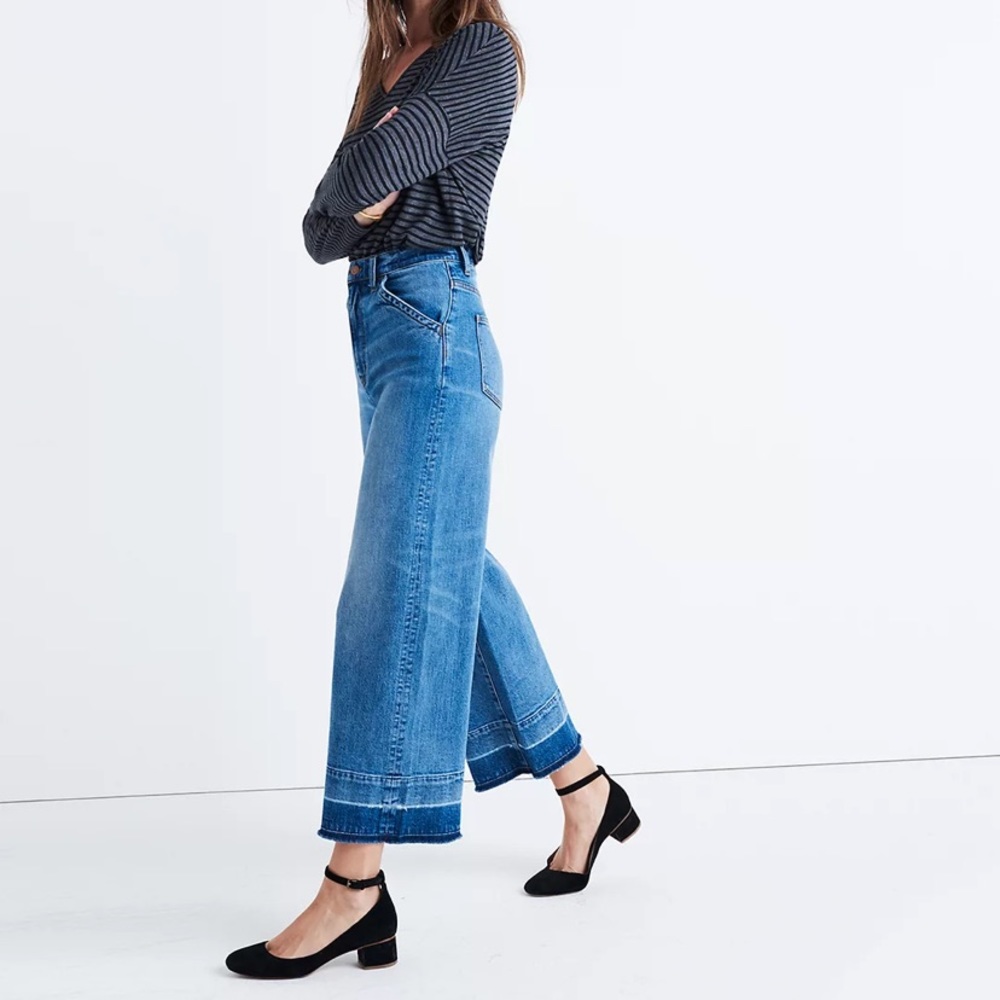 MADEWELL Wide Leg Crop Jeans